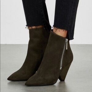 Saint Laurent Niki suede booties